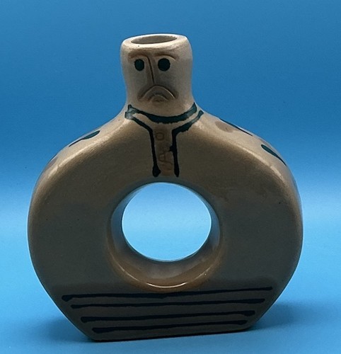 Vintage studio pottery donut - studio,