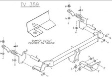 Towtrust Fixed Flange Automotive Towbar For Vauxhall Opel Zafira 2005 To 2016