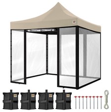 GORILLA GAZEBO ® Pop Up 3x3m Heavy Duty Waterproof Clear PVC Side Panels