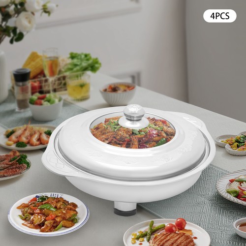 4pcs buffet dish - 4pcs, round