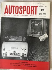 Autosport 18 November 1960 Love Alfa Romeo wins Kyalami 9 Hrs RAC rally Prview