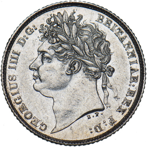 1825 sixpence george iv - -,
