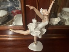 Vintage Wallendorf Porcelain Ballerina Girl Figurine
