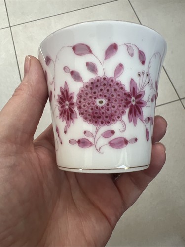 Antique dresden china beaker - antique,