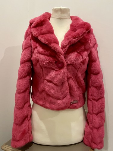 Party cropped fur coat hot - ,