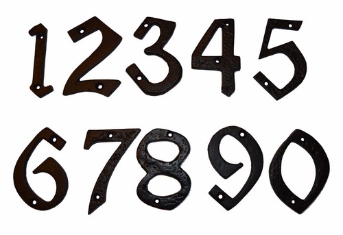 Door house numbers - door,