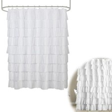 Ruffle Shower Curtain Ruffled