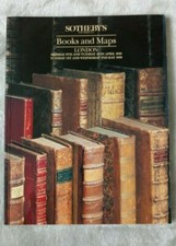 Sothebys London Auction Catalogue Books and Maps April/May 1990
