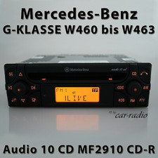 Genuine Mercedes Audio 10 CD MF2910 CD-R W460 to W463 Radio G-Class Car Stereo