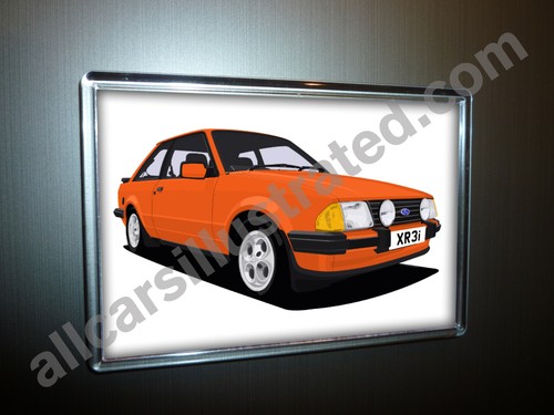 Escort xr3i fridge magnet - escort,