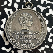 1936 Germany Koln Berlin Olympics Glockengasse Medal Lot#JM0257 35mm