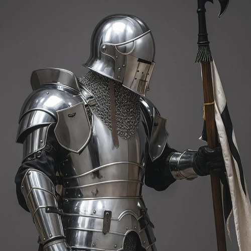Barbuta knight armor - knight,