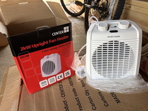 Center 2kw upright fan heater - 2kw,