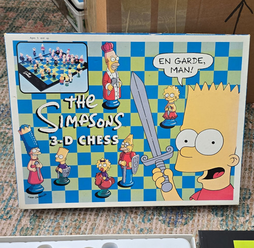 The simpsons chess set - the,