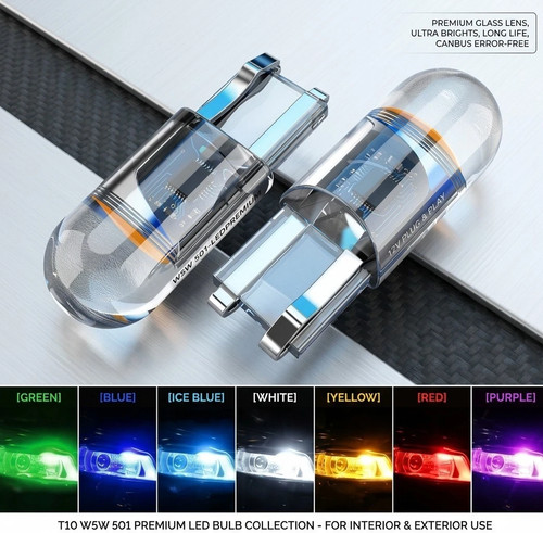 501 led bulb t10 w5w - t10, high