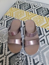 EUC Womens Fitflop SuperJelly Waterproof Slides Sandals Size 5 EU 38 Bronze 