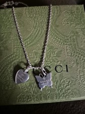 Gucci 925 Silver Heart And