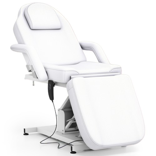 Electric white facial bed - facial,