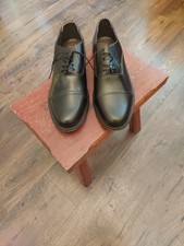 Clifford James Mens Black Oxford Shoes Leather Upper And Sole Size 10
