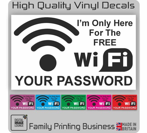 Wifi sticker with password - sticker,