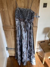 Ladies Cherlone Ball Gown/Prom Full Length Dress Grey/Silver 12