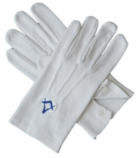 White Masonic Gloves with