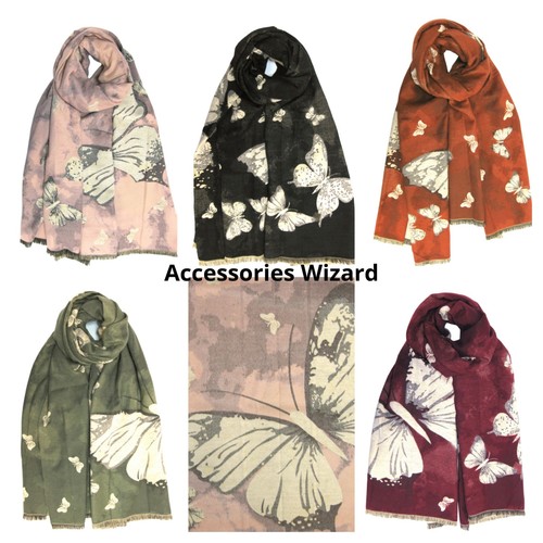 Cashmere blend butterfly print - butterfly,
