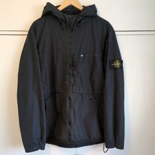 Stone Island spalmatura fully lined parka . xxl/ xl see measurements Navy Blue.