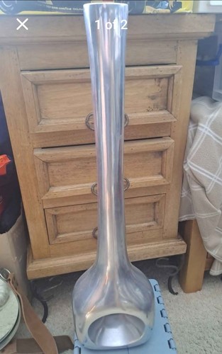 Heavy aluminium vase 22 - aluminium,