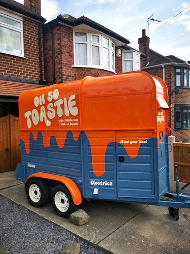 Converted rice horse box into