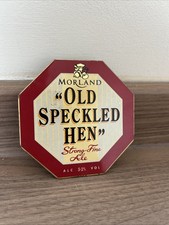 Old Speckled Hen Strong Fine Ale Beer Pump Clip Badge Sign 5.2% Moreland Homebar