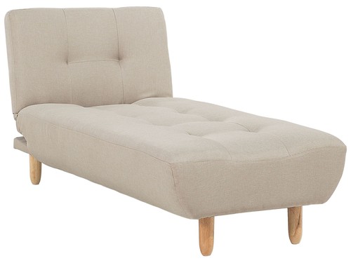 Fabric chaise lounge beige - lounge,