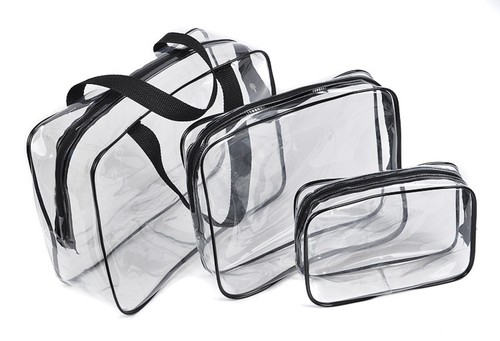 Pcs clear transparent bag - 3,