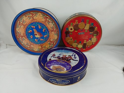 Christmas biscuit tins - christmas,