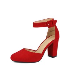Women Ankle Strap Round Toe