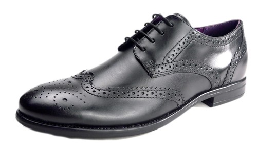 Mens leather brogue - mens,