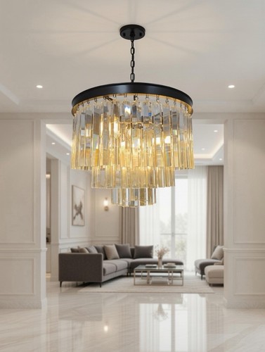Modern crystal chandelier - crystal,