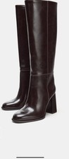 Zara Women's Brown High Heel Boots S/6