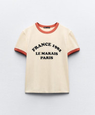 Zara t shirt with slogan Size