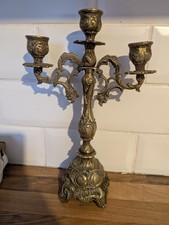 Antique Solid Brass Candelabra