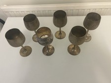 Vintage silver plated goblets - vintage,