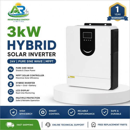 3kw hybrid solar inverter - solar,