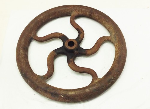 Vtg antique hand crank post