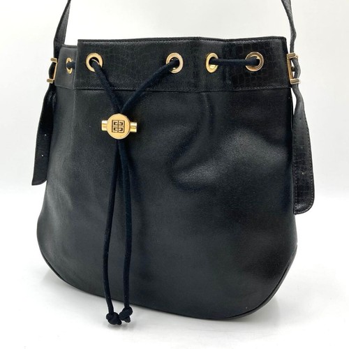 Givenchy black leather bucket - givenchy,