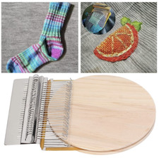 Small Weaving Loom Kit 28 Pins Manual Darning Loom for Mending Jeans Socks Cloth