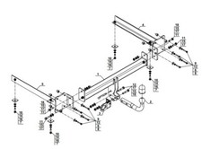 Swan Neck Tow Bar For Audi