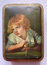 2x Antique Advertising Tins. Cadbury's Biscuit 3 British Queens & OXO Coronation