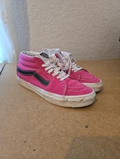 Women's Vans sk8 Mid Top Trainers Retro Pink UK 5 