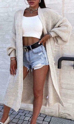Women chunky knitted oversized - knitted,