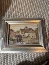 Vintage Watercolour Canal Lock